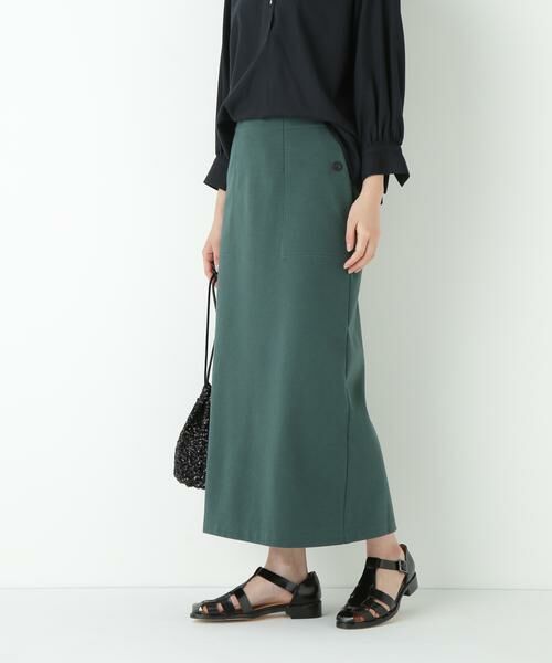 human woman/ヒューマンウーマン ◆ダンボールIラインスカート グリーン M human woman/ヒューマンウーマン ◆ダンボールIラインスカート グリーン M