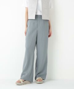 human woman / ヒューマンウーマン パンツ | ◆脇タブ付きすっきりセミワイドパンツ