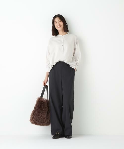 human woman / ヒューマンウーマン パンツ | ◆シェルタリングドライオックスセミワイドパンツ | 詳細12