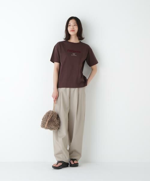 human woman / ヒューマンウーマン パンツ | ◆TR×TCポプリンストレッチイージーカーブパンツ | 詳細2