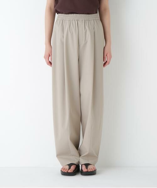 human woman / ヒューマンウーマン パンツ | ◆TR×TCポプリンストレッチイージーカーブパンツ | 詳細4