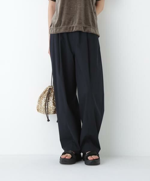 human woman / ヒューマンウーマン パンツ | ◆TR×TCポプリンストレッチイージーカーブパンツ | 詳細11