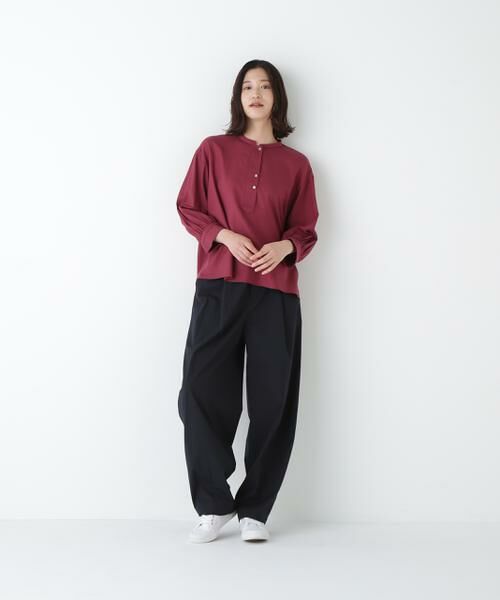 human woman / ヒューマンウーマン パンツ | ◆TR×TCポプリンストレッチイージーカーブパンツ | 詳細14
