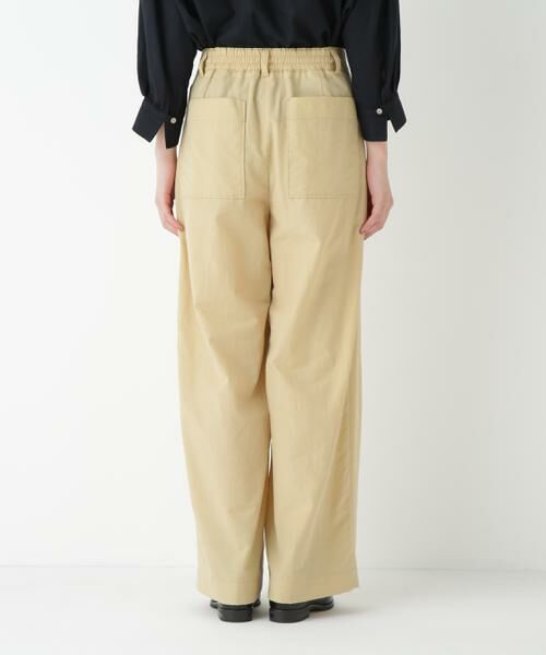 human woman / ヒューマンウーマン パンツ | ◆綿ナイロンタッサータックワイドパンツ | 詳細20