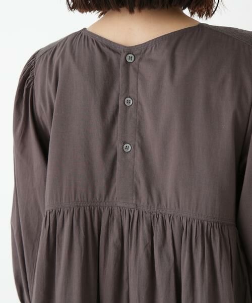human woman / ヒューマンウーマン ワンピース | ◆インドコットンボイルキルティングドッキングワンピース | 詳細10