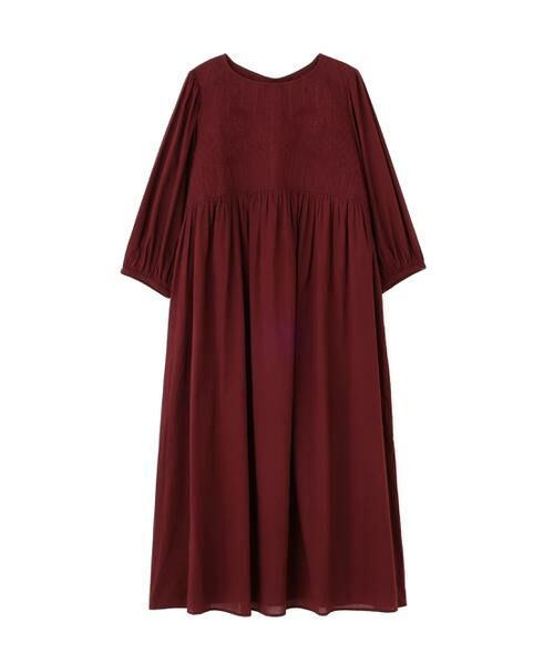 human woman / ヒューマンウーマン ワンピース | ◆インドコットンボイルキルティングドッキングワンピース | 詳細13