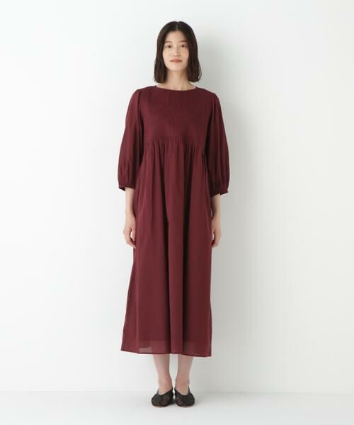 human woman / ヒューマンウーマン ワンピース | ◆インドコットンボイルキルティングドッキングワンピース | 詳細16