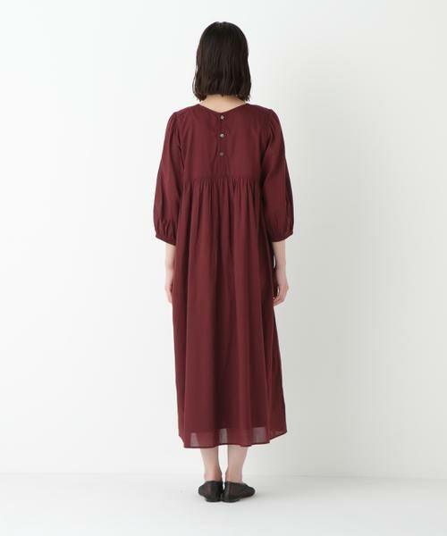 human woman / ヒューマンウーマン ワンピース | ◆インドコットンボイルキルティングドッキングワンピース | 詳細17