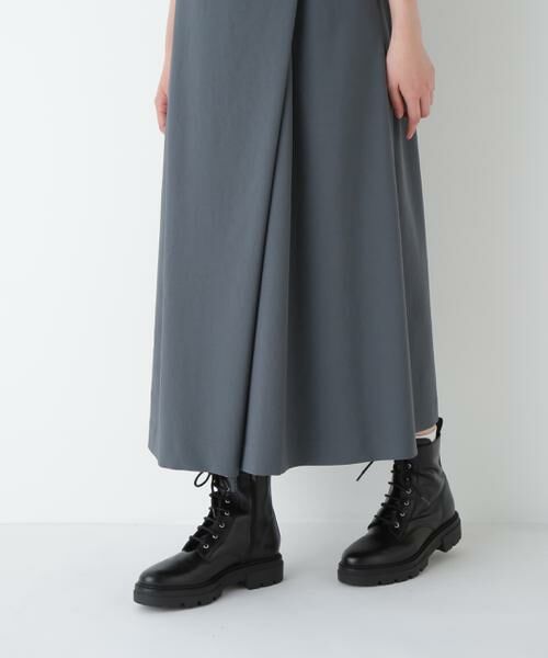 human woman / ヒューマンウーマン ワンピース | ◆Ｔ／ＴＡツイルラップ風ノースリーブワンピース | 詳細11