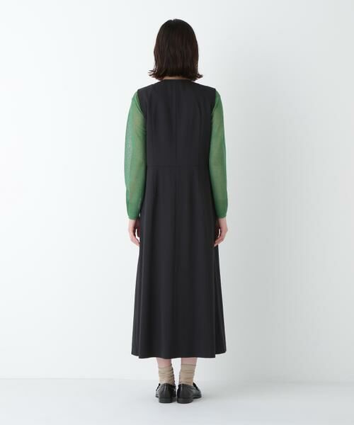 human woman / ヒューマンウーマン ワンピース | ◆Ｔ／ＴＡツイルラップ風ノースリーブワンピース | 詳細19