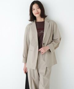 human woman / ヒューマンウーマン テーラードジャケット | ◆ＴＲ×ＴＣポプリンストレッチボックステーラードジャケット