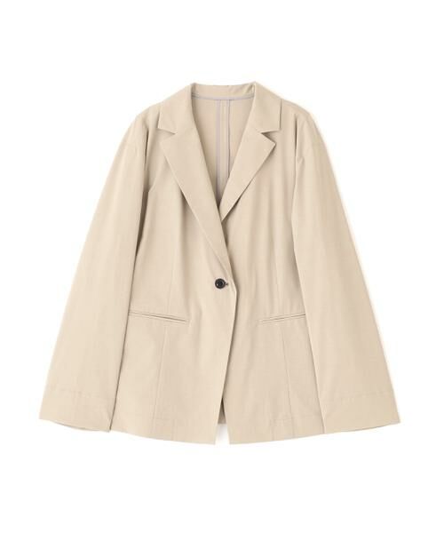 human woman / ヒューマンウーマン テーラードジャケット | ◆TR×TCポプリンストレッチボックステーラードジャケット | 詳細1