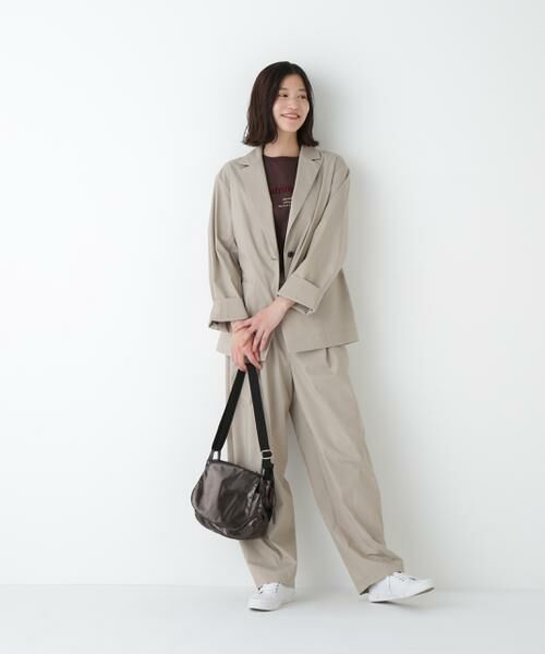 human woman / ヒューマンウーマン テーラードジャケット | ◆TR×TCポプリンストレッチボックステーラードジャケット | 詳細2