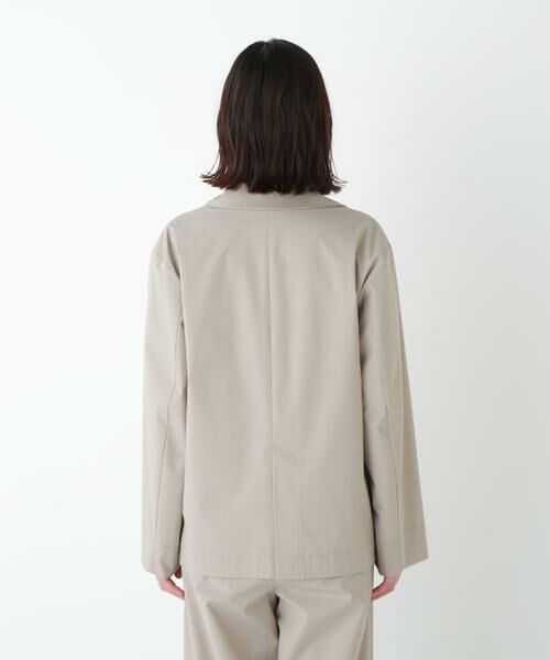 human woman / ヒューマンウーマン テーラードジャケット | ◆TR×TCポプリンストレッチボックステーラードジャケット | 詳細5