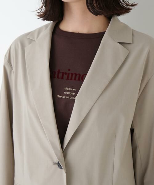 human woman / ヒューマンウーマン テーラードジャケット | ◆TR×TCポプリンストレッチボックステーラードジャケット | 詳細6