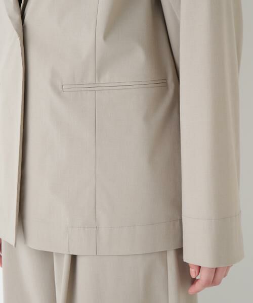 human woman / ヒューマンウーマン テーラードジャケット | ◆TR×TCポプリンストレッチボックステーラードジャケット | 詳細8