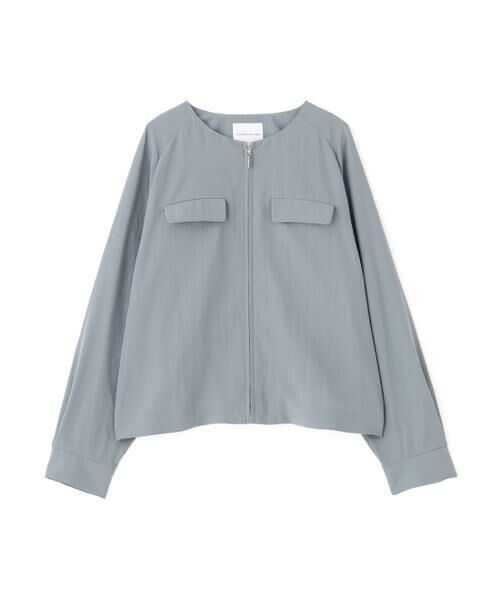 human woman / ヒューマンウーマン ブルゾン | ◆クルーネックショートブルゾン | 詳細1
