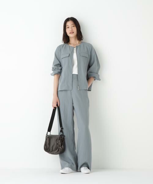 human woman / ヒューマンウーマン ブルゾン | ◆クルーネックショートブルゾン | 詳細2