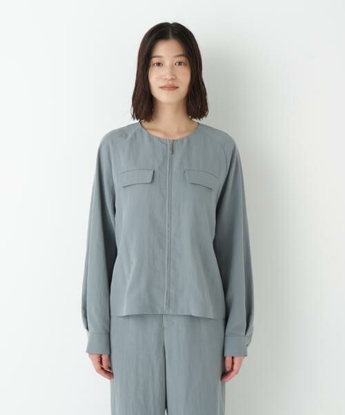 human woman / ヒューマンウーマン ブルゾン | ◆クルーネックショートブルゾン | 詳細3