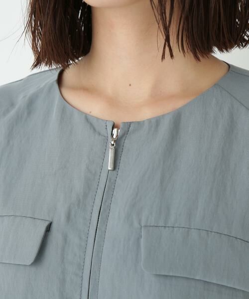 human woman / ヒューマンウーマン ブルゾン | ◆クルーネックショートブルゾン | 詳細6