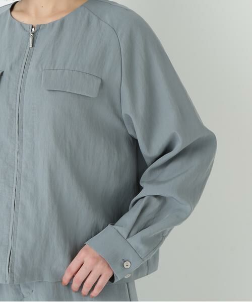 human woman / ヒューマンウーマン ブルゾン | ◆クルーネックショートブルゾン | 詳細7