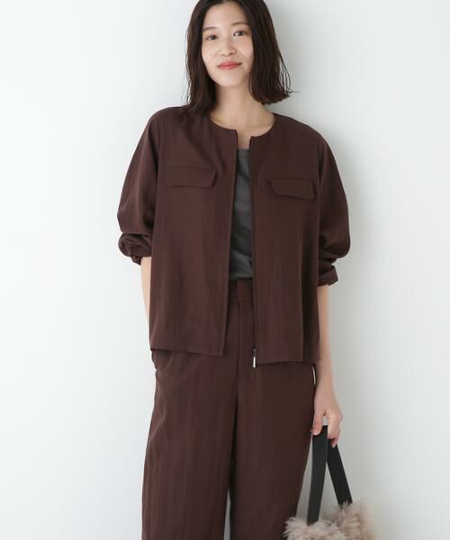 human woman / ヒューマンウーマン ブルゾン | ◆クルーネックショートブルゾン | 詳細12