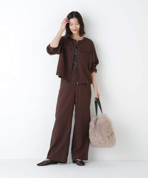 human woman / ヒューマンウーマン ブルゾン | ◆クルーネックショートブルゾン | 詳細13