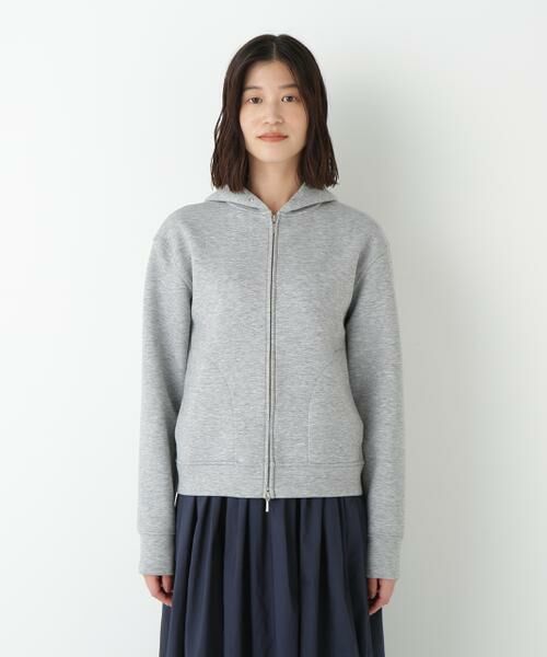 human woman / ヒューマンウーマン カットソー | ◆クッションダンボールジップパーカー | 詳細11