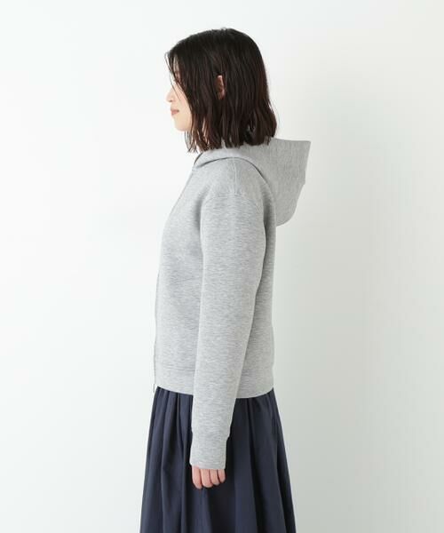 human woman / ヒューマンウーマン カットソー | ◆クッションダンボールジップパーカー | 詳細12