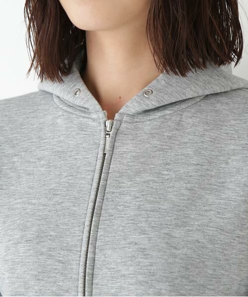 human woman / ヒューマンウーマン カットソー | ◆クッションダンボールジップパーカー | 詳細14