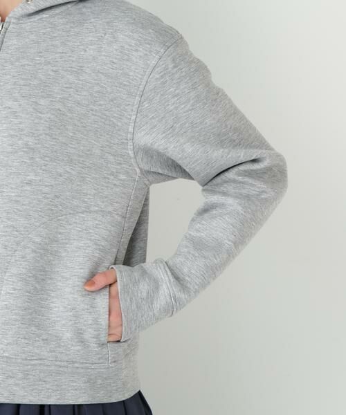 human woman / ヒューマンウーマン カットソー | ◆クッションダンボールジップパーカー | 詳細15