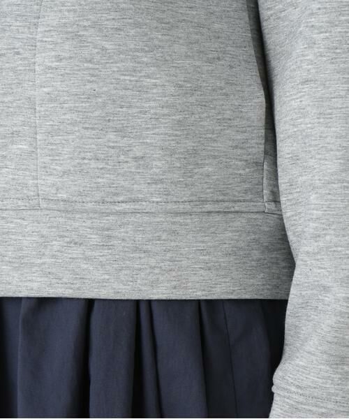 human woman / ヒューマンウーマン カットソー | ◆クッションダンボールジップパーカー | 詳細16