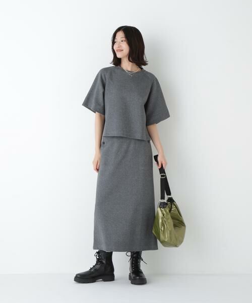 human woman / ヒューマンウーマン カットソー | ◆ダンボールラグランスリーブプルオーバー | 詳細8