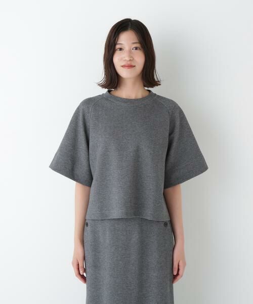 human woman / ヒューマンウーマン カットソー | ◆ダンボールラグランスリーブプルオーバー | 詳細10