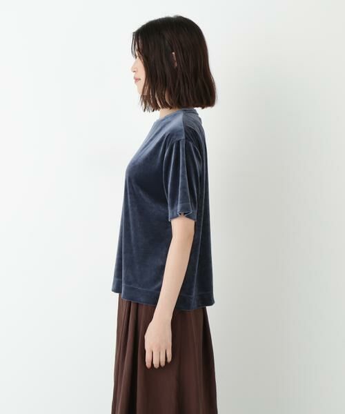 human woman / ヒューマンウーマン カットソー | ◆ベロアＴシャツ | 詳細5