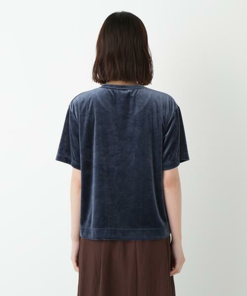 human woman / ヒューマンウーマン カットソー | ◆ベロアＴシャツ | 詳細6