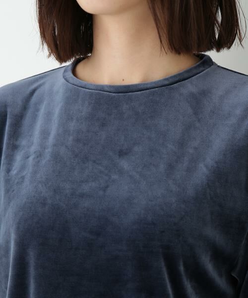 human woman / ヒューマンウーマン カットソー | ◆ベロアＴシャツ | 詳細7