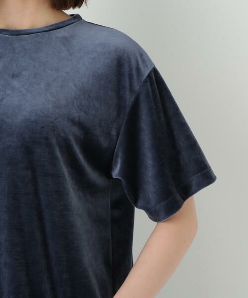 human woman / ヒューマンウーマン カットソー | ◆ベロアＴシャツ | 詳細8