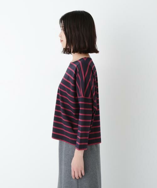 human woman / ヒューマンウーマン カットソー | ◆72/2サイロプレミアムハイゲージボーダー | 詳細5