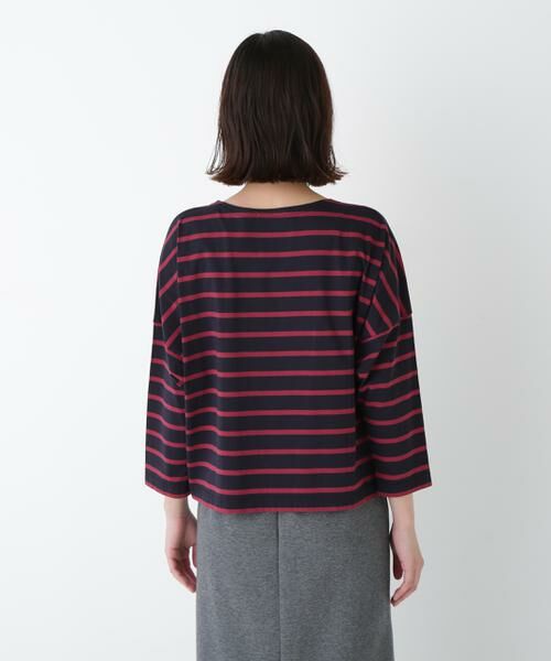 human woman / ヒューマンウーマン カットソー | ◆72/2サイロプレミアムハイゲージボーダー | 詳細6