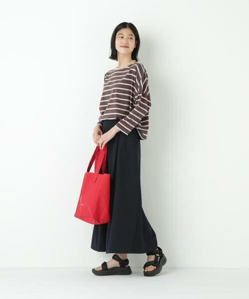 human woman / ヒューマンウーマン カットソー | ◆72/2サイロプレミアムハイゲージボーダー | 詳細12