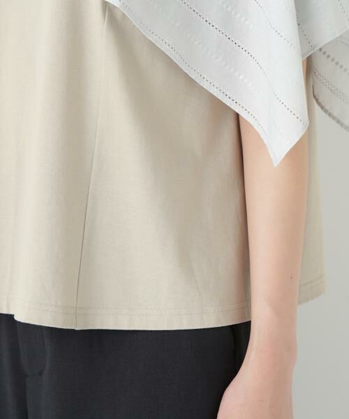 human woman / ヒューマンウーマン カットソー | ◆コットンローンレースドッキングプルオーバー | 詳細16