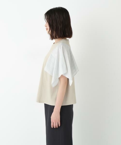 human woman / ヒューマンウーマン カットソー | ◆コットンローンレースドッキングプルオーバー | 詳細11