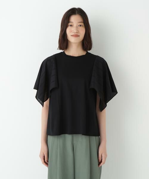 human woman / ヒューマンウーマン カットソー | ◆コットンローンレースドッキングプルオーバー | 詳細22