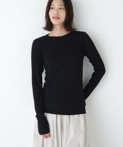 human woman / ヒューマンウーマン カットソー | ◆シアークループルオーバー