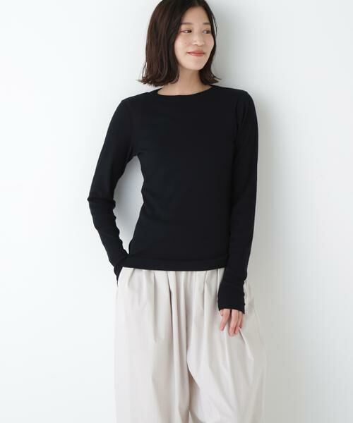 human woman / ヒューマンウーマン カットソー | ◆シアークループルオーバー | 詳細2