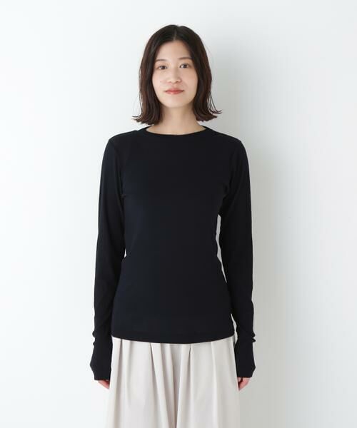 human woman / ヒューマンウーマン カットソー | ◆シアークループルオーバー | 詳細3