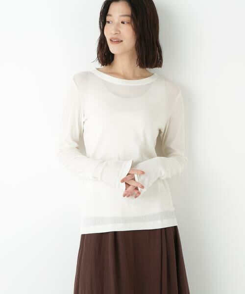 human woman / ヒューマンウーマン カットソー | ◆シアークループルオーバー | 詳細7
