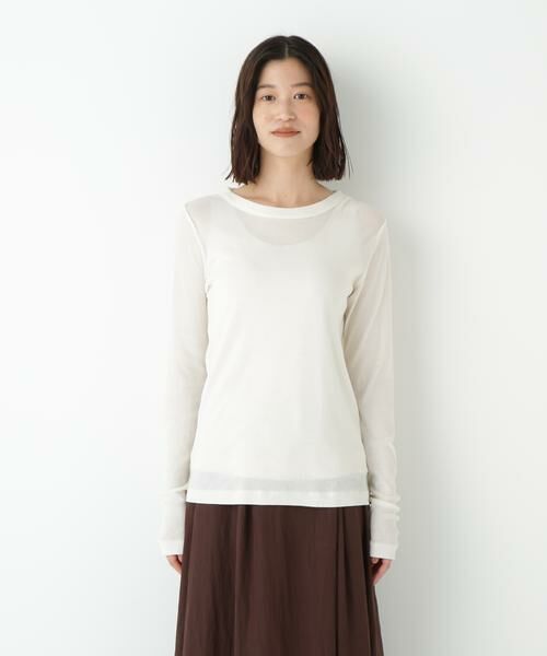 human woman / ヒューマンウーマン カットソー | ◆シアークループルオーバー | 詳細8