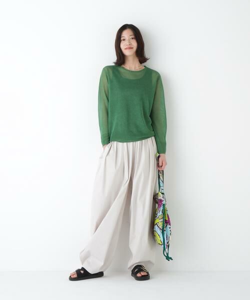 human woman / ヒューマンウーマン ニット・セーター | ◆ハイゲージラメクルーネックプルオーバー | 詳細7